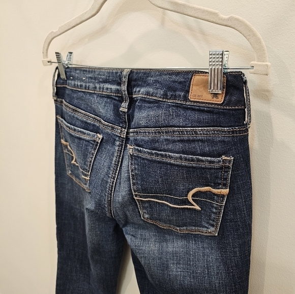 American Eagle Skinny Jeans with Fading and Whiskering Size 4 Short - Picture 6 of 6